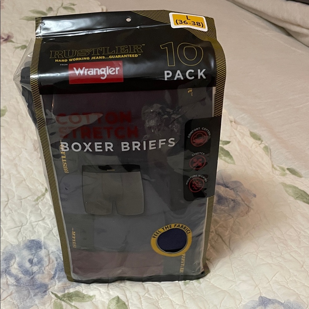 Wrangler Boxer Briefs 10-Pack